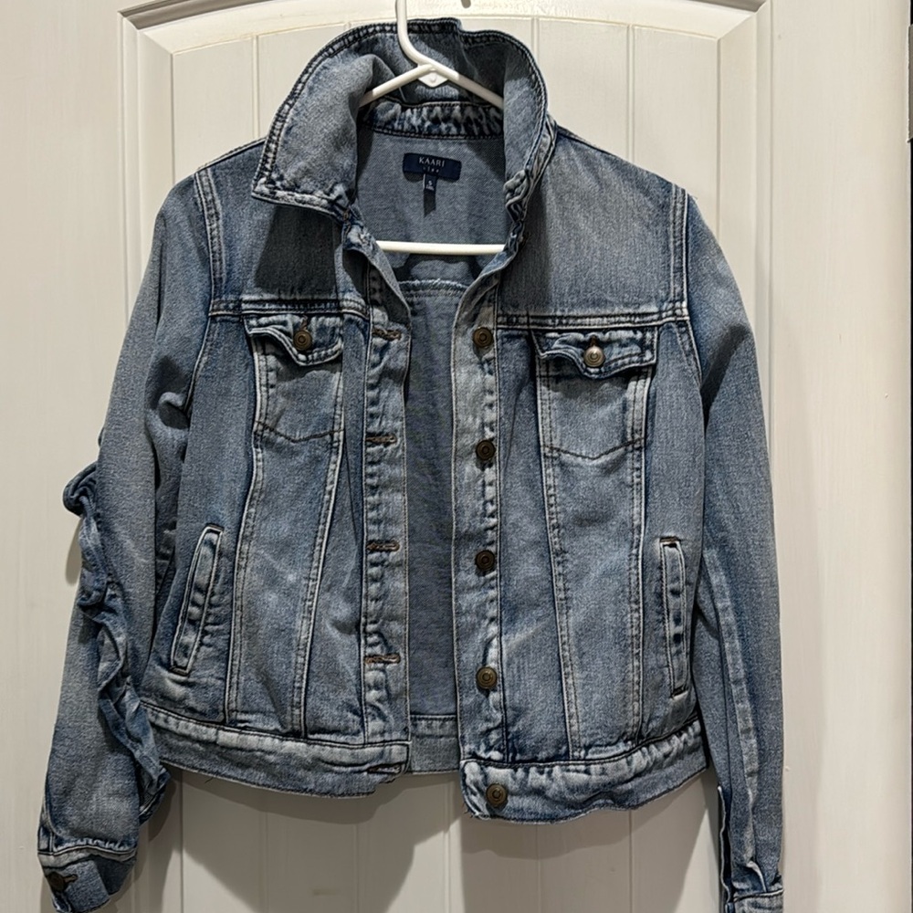 Kaari blue womens denim jacket